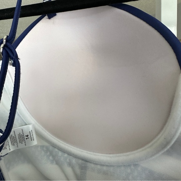 Retro VENUS Nautical One Piece Boosting Wire Support Swimsuit Size 14 - Picture 9 of 11